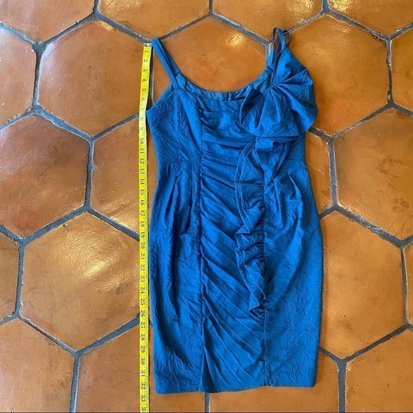 Nanette Lepore Unwrap Me Ruched Cocktail Dress - Picture 7 of 9